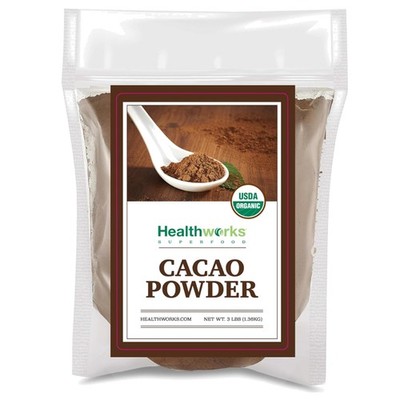 Organic Cacao Powder 3 Lbs - Sugar-Free & Keto-Friendly