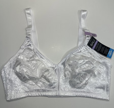 Bali Women's Double Support Spa Closure Wirefree Bra DF3372 White 40D NEW