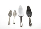 Four Sterling Sliver Tableware, Four Pieces Of Dessert Server