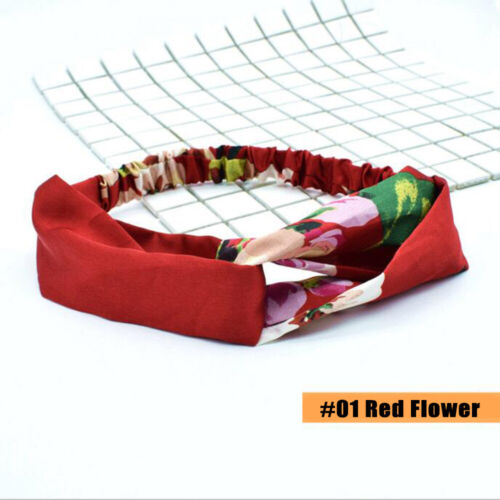 Set Fashion Women Elastic Flower Turban Head Wrap Headband Twisted Hair Band - Picture 13 of 22