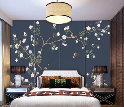 3D Branch Magpie ZHUA25519 Wallpaper Wall Murals Removable Self-adhesive Ann