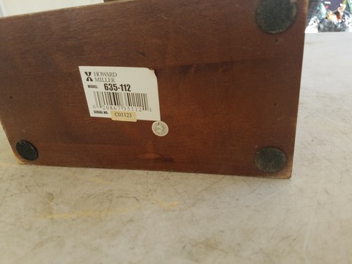 635-112 KAYLA --HOWARD MILLER TABLE MANTEL CLOCK IN WINDSOR CHERRY - Picture 7 of 7