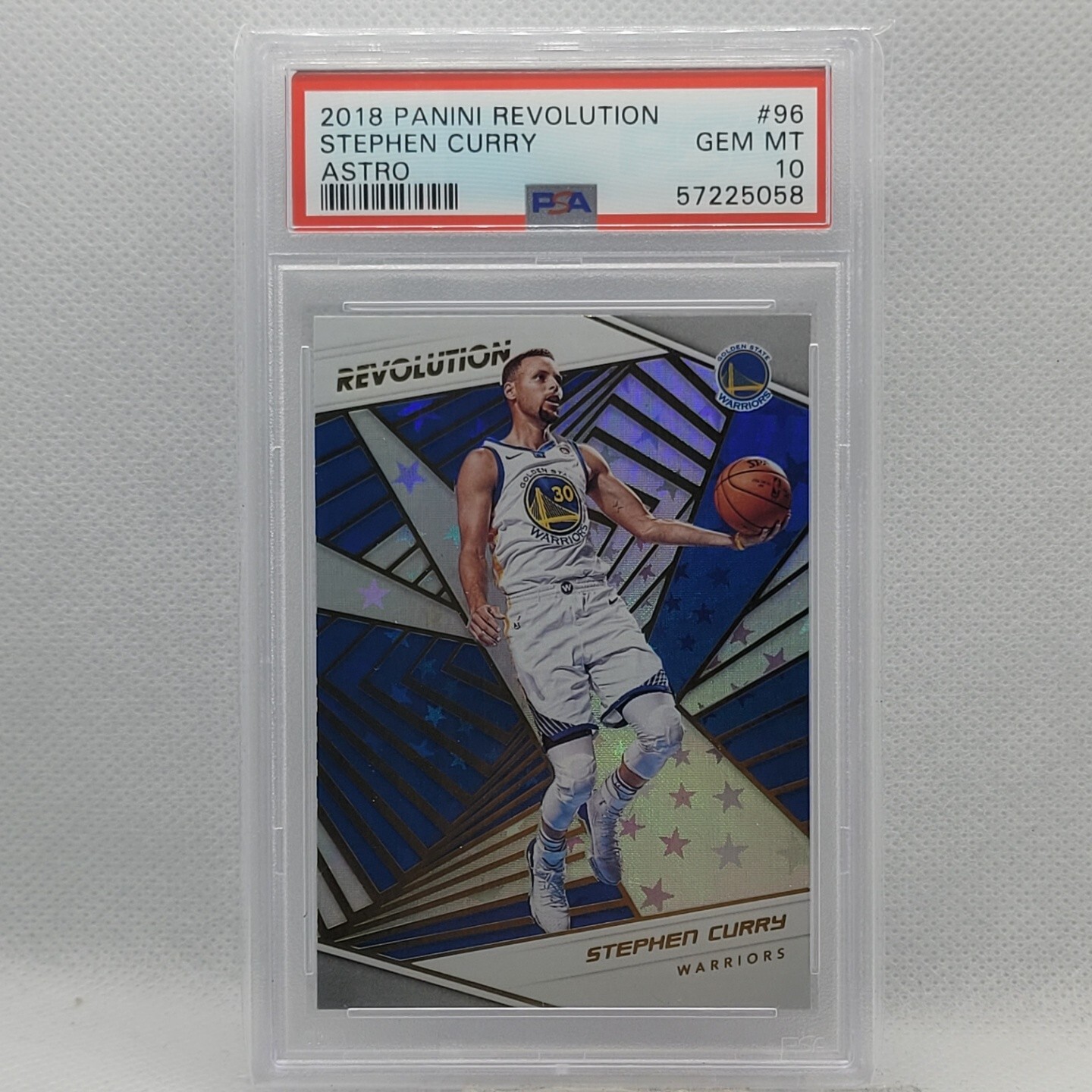 2018-19 Panini Revolution Basketball Stephen Curry Astro PSA 10