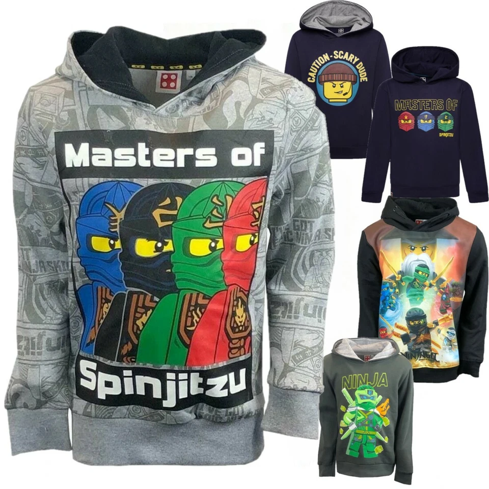 Jungen Kinder Kinder Lego Ninjago Hoodie Kapuzenpullover Sweatshirt Top Pullover 2-12 Jahre