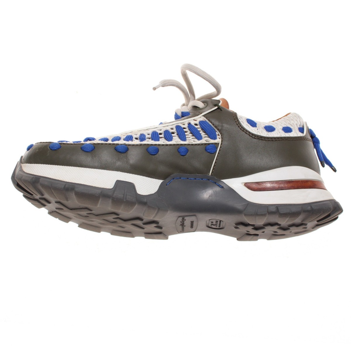 La MILANESA LOVEVERDE 関税送料込 Ermenegildo Zegna Couture Claudio Sneakers Size 8 US in Army