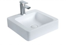 Bathroom Sink - Modern Cast Stone Sink - Vessel Sink Basin - Genoa - 16"