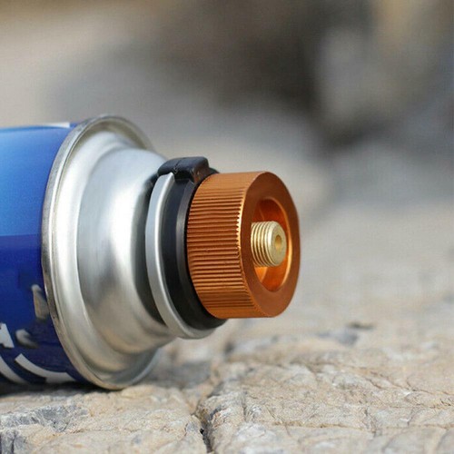NUEVO Adaptador de estufa de metal de gas butano para camping convertir bote de combustible - Imagen 8 de 10