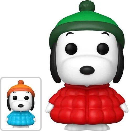 Peanuts Snoopy in Coat Funko Pop Vinyl Figure #1681 CHASE & COMMON
