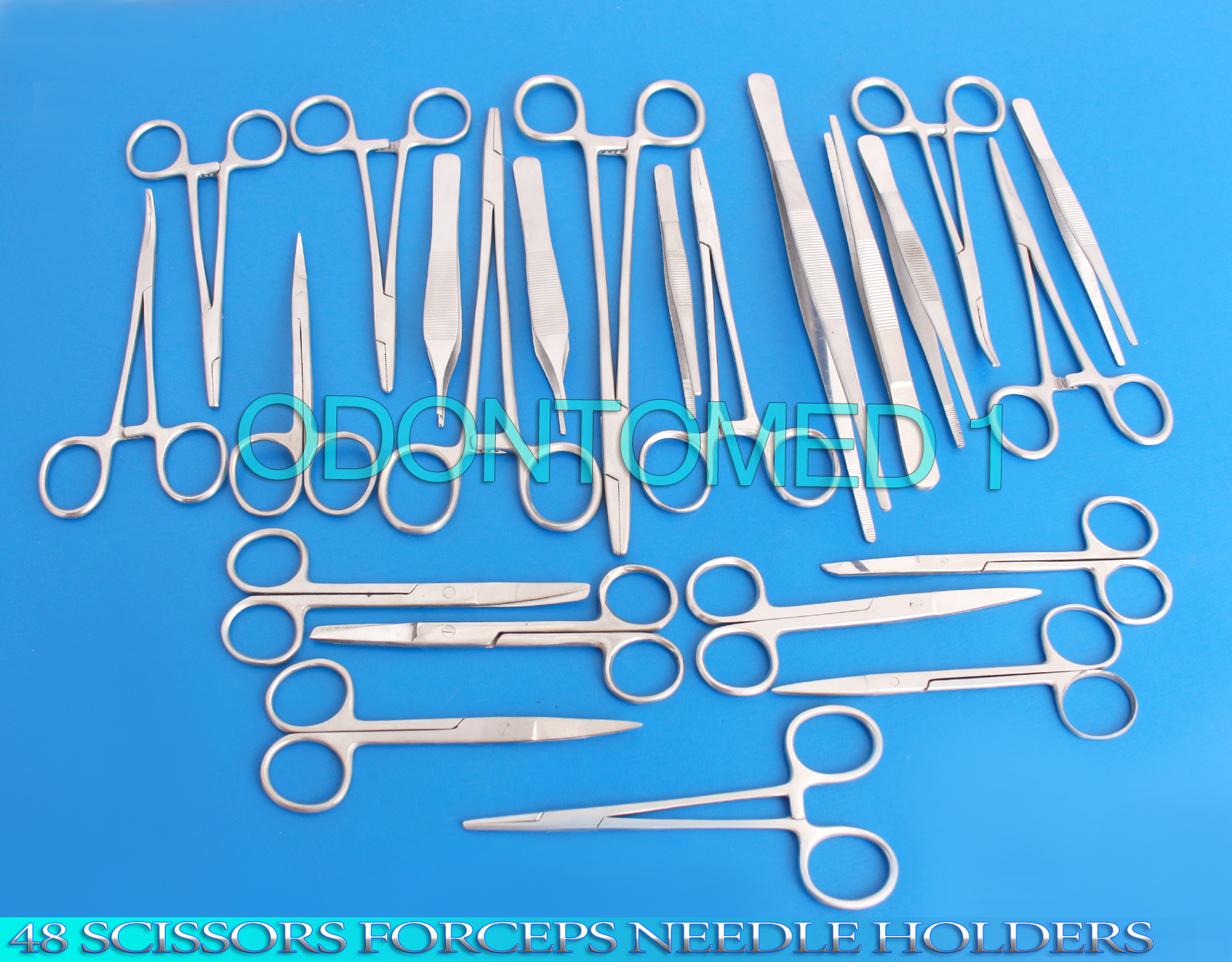 48-Piece Surgical Instrument Set with Scissors, Forceps, and Needle Holders - DS-810-image