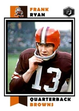 ACEO FRANK RYAN CLEVELAND BROWNS CUSTOM HAND MADE ART CARD