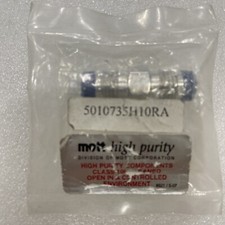 MOTT 5010735H10RA HIGH PURITY FLOW RESTRICTOR 10 SLM H2 , 65 PSIG, New seal bag
