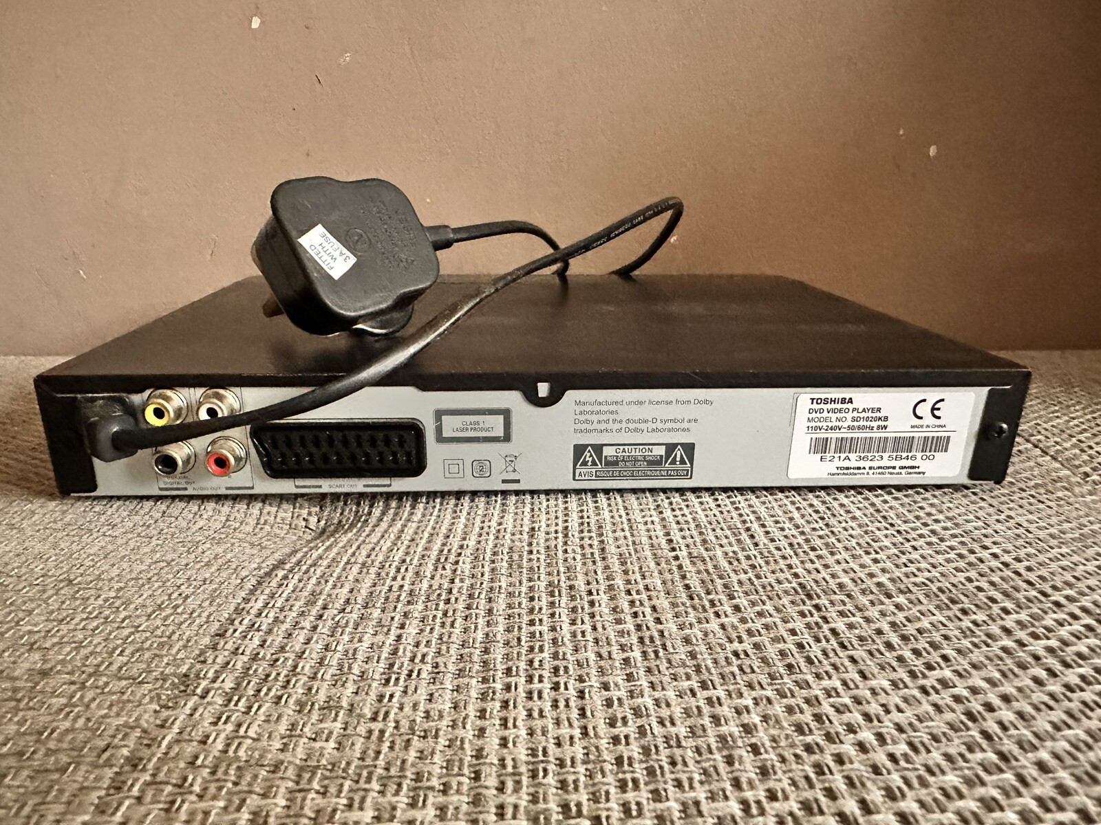 Toshiba DVD Player SD1020KB Box Only eBay