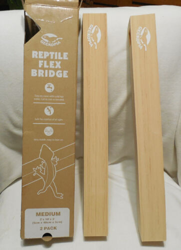 Medium 2"x 2"x18" Geckopia Reptile Flex Bridge 2 Pack Frog Bridge Tank Cut Size