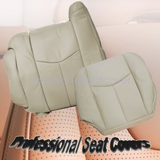 Fits Chevy Silverado Avalanche 03-06 Front Driver Side Seat Cover Leather Tan