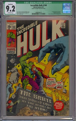 INCREDIBLE HULK #140 CGC 9.2 1ST JARELLA | eBay