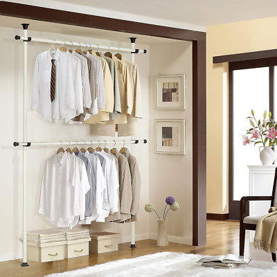 Garment Clothing Rack Freestanding Hanger rod 70'' for Hanging Clothes Heavy Duty