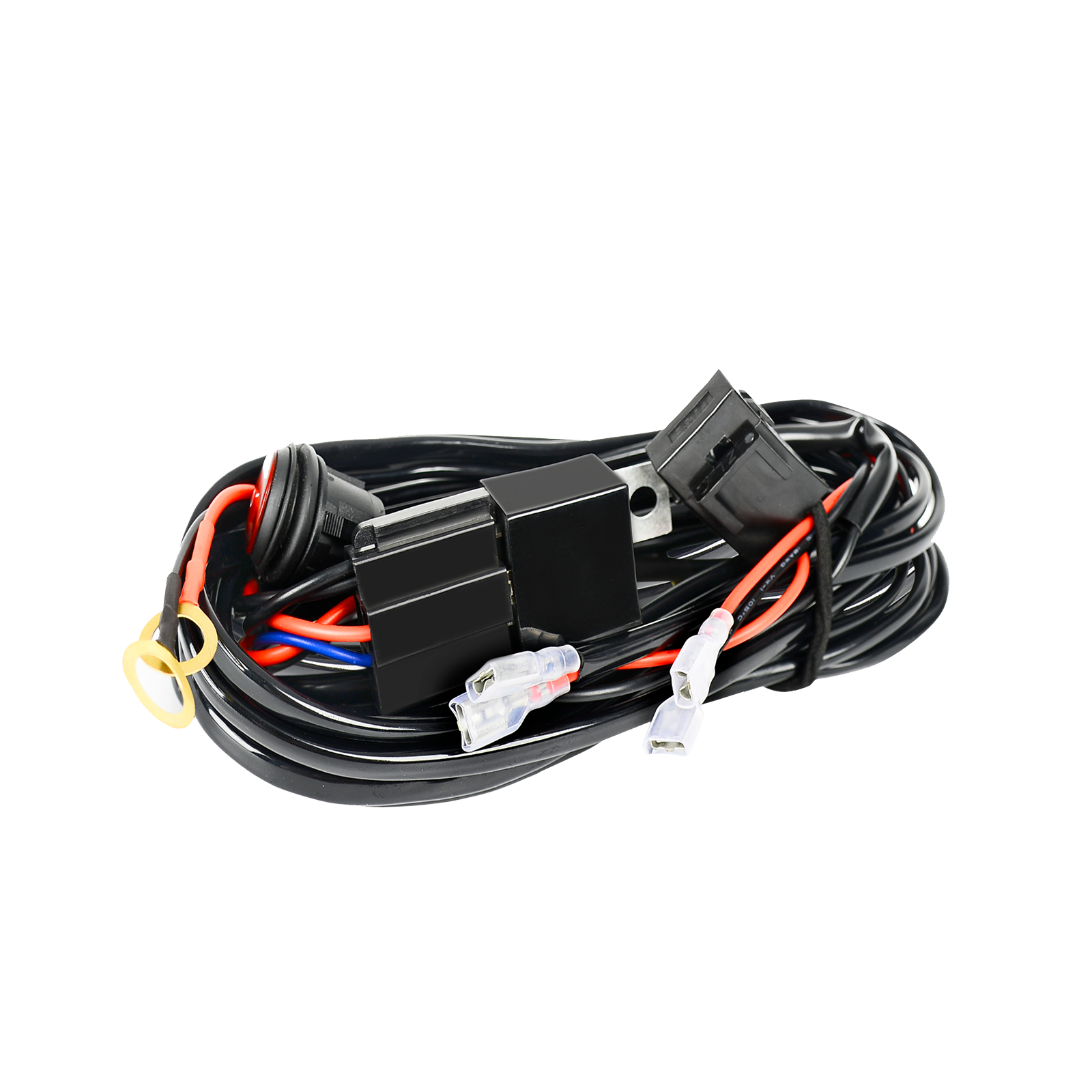 2 Lead Wiring Harness LED Light Bar 40Amp Relay Fuse ONOff Switch For 2 Lights eBay