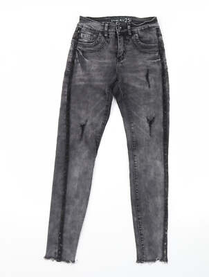 Amisu Damen grau Baumwollmischung Skinny Jeans Größe 25 L27