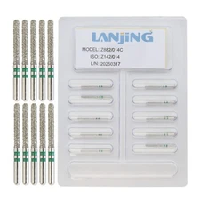 High Speed FG Burr Diamond Zirconia Bur Z882/014C Round End Cylinder Coarse Grit