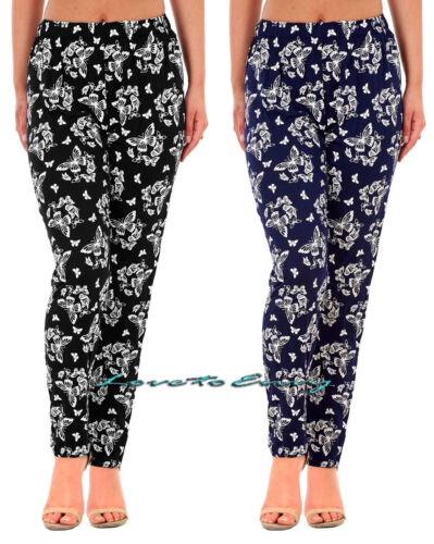 Ladies Loose Summer Trousers Stretch