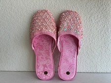 Chinese Sparkling Slippers Pink Size 8