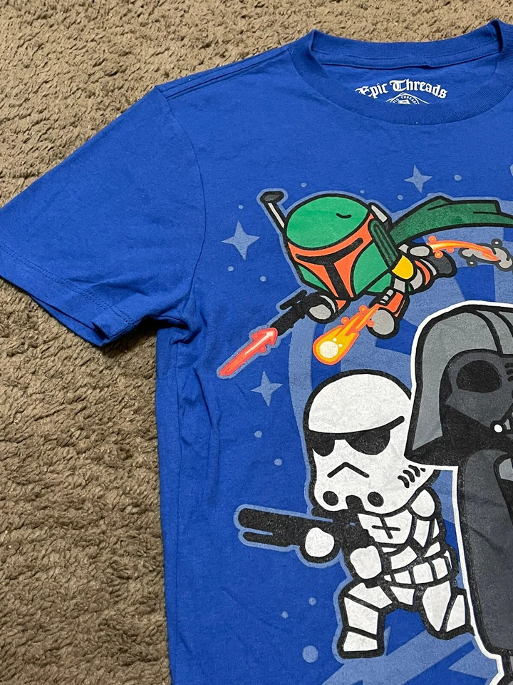 Camiseta Epic Threads Niños Star Wars Imperio Villano Dibujos Animados Gráfico Talla Mediana Foto 3 de 4