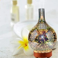 Essential Oil Diffuser Purify 100ml Colorful LED 3D Light Effect Cool Mist Aroma