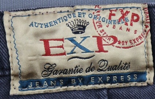 Vintage Womens EXP Express High Rise Cut Off Jean Shorts USA Black Sz 7/8 (27x2) - Picture 8 of 8