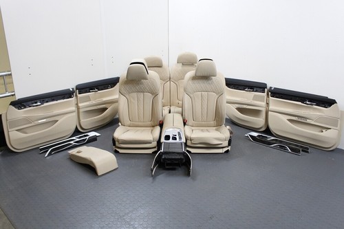 Org BMW 7er G11 Innenausstattung Leder Sitze Memory Komfortsitze canberrabeige