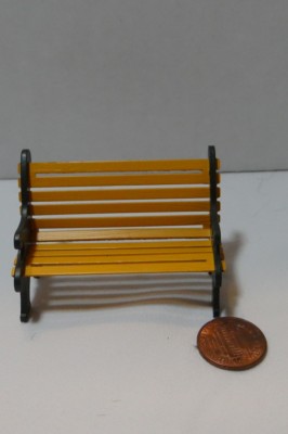 Dept 56 Village Wrought Iron Park Bench 52302 Metal Accessory | eBay