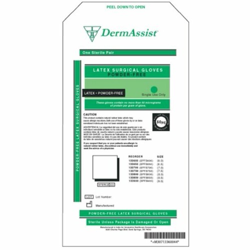 DermAssist Surgical Glove Size 6.5 