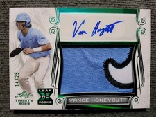 2023 Leaf Trinity XRC Vance Honeycutt Rookie Patch Auto 14/25! Orioles Prospect 
