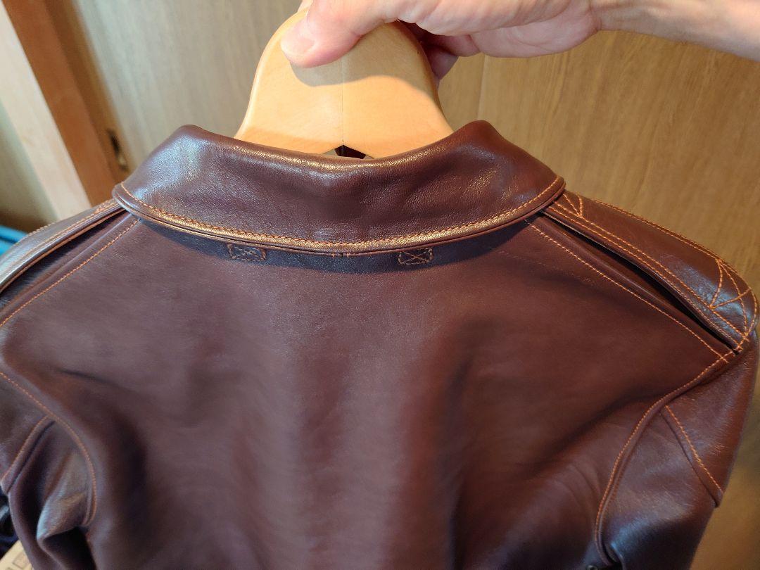 The Real McCoy's A-2 Jacket Brown Leather Size 38 Used From