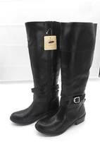 St. John's Bay Douglas Black Synthetic Riding Boot Size 6 M Women's
