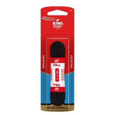 Kiwi Athletic Shoe Lace, 1.6 Ounce 45'' Black