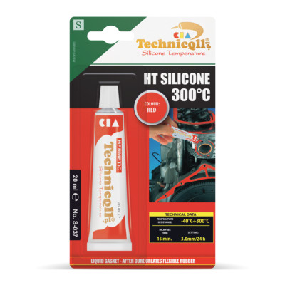 20ml Hochtemperatur 300ºC Silikonkleber Dichtstoff - Flüssigdichtung (rot)