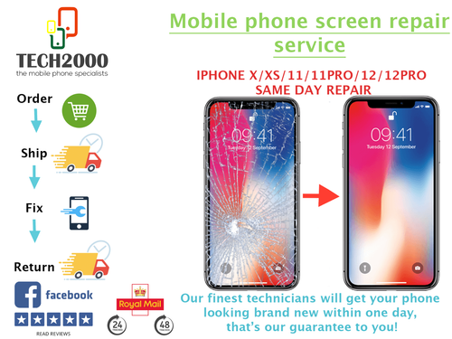 Iphone X Screen Repair Replacement Service Lcd And Glass Same Day Repair Ebay