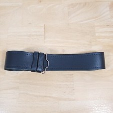 Sz L 38-44 Celtic Croft Black Pebble Grain Leather Kilt Belt Adjustable