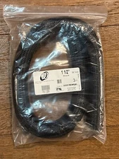 3 FT section of Techflex 1-1/2 Inch Braided Expandable Cable Sleeve Black