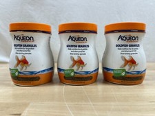 LOT OF 3 AQUEON GOLDFISH GRANULES FOR GOLDFISH  OTHER POND FISH-BB 11/2024- NEW