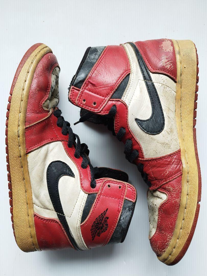 Nike Air Jordan 1 Chicago US9.5 Made in China Vintage Used