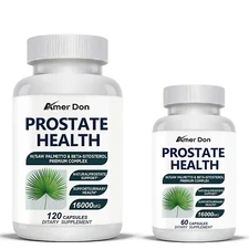 SAW PALMETTO Mens IMMUNE BOOST URINARY Prostate support SUPPLEMENT 60/120 CAPS