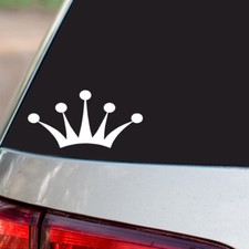 Crown Sticker Royalty Princess Queen S10 all chrome regular vinyl colors