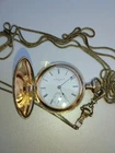 New ListingAntique Elgin Grade 320 Pocket Watch OS 7J w/Gold Filled Hunting case & Chain!