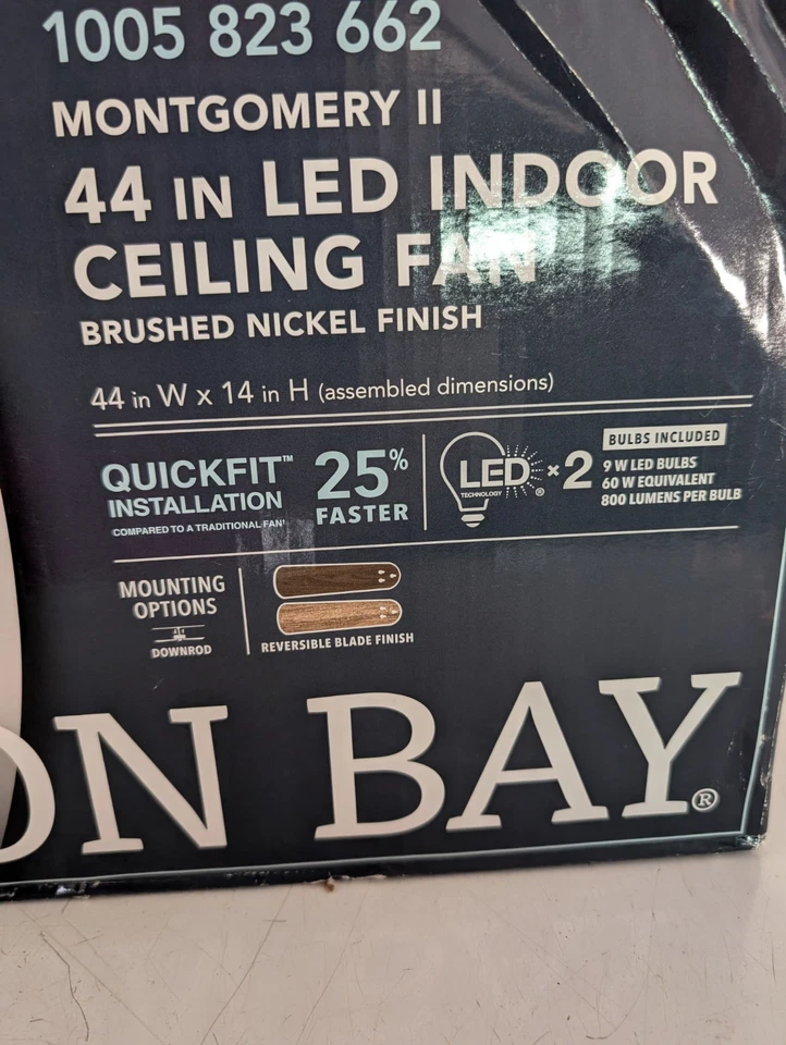 Hampton Bay 44 inch Indoor Ceiling Fan - Image 2 of 4