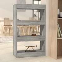 Raumteiler BüCherregal Grau Sonoma 60X30X103 Cm Holzwerkstoff