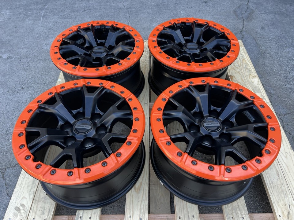 Raptor R Rims 2023 2024 Ford Raptor R F-150 F150 Black Beadlock Bead Lock Wheels Rims ...