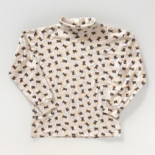 VTG 90s Mickey  Co All Over Print Turtleneck Shirt Medium AOP