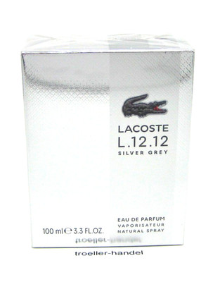 Lacoste L.12.12 Silver Grey 100 ml Eau de Parfum NEU & OVP