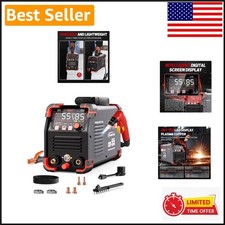 55A Non-Touch Pilot Arc Plasma Cutter: Precision Cuts with LED Display
